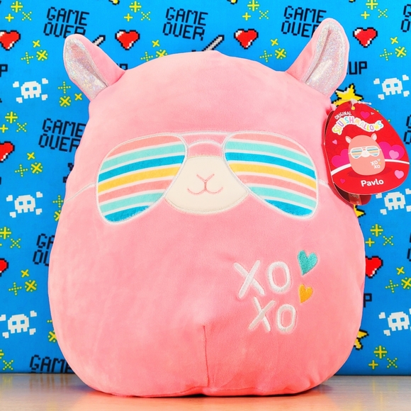 Squishmallow Pavlo the Pink Llama 11" UltraSoft Valentine's Day Toy Plush NWT - Picture 1 of 5